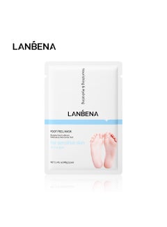 Buy Lanbena Foot Peel Mask Remove Dead Skin Exfoliating Peeling Heel Cuticles Calluses Crack 1 Pair in UAE