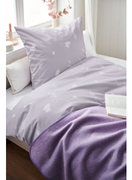 اشتري Premium Cotton Duvet Set 135 x 200 cm, Lilac في الامارات