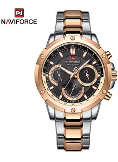 Buy Men's Analog Round Shape Stainless Steel Wrist Watch NF9196S S/RG/B - 44.5 Mm in UAE