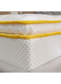 Buy Latex Pillow Top Pocket Spring Mattress Medium Soft Feel King Bed Mattress Spine Balance For Pressure Relief L200xW180 cm Thickness 30 cm in UAE