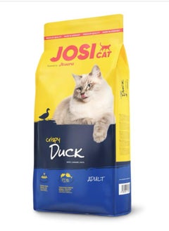 Buy JOSICAT CRISPY DUCK  DRY ADULT CAT FOOD 650g in Saudi Arabia