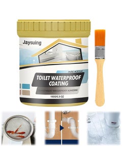 اشتري Toilet Waterproof Coating, Stop That Leak Repair, Waterproof Sealant Spray, Fills, Seals And Stops Leaks Repair For Roof And Exterior Wall, Super Strong Invisible Waterproof Anti-Leakage Agent, 150G في السعودية