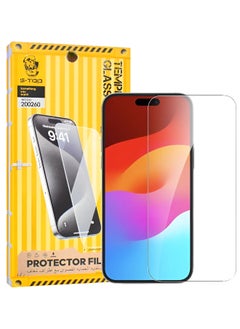 Buy Screen protection for iPhone 15 Pro Max, a layer of tempered glass without black edges, complete protection for your phone’s screen against breakage and glare from S-TOP in Saudi Arabia