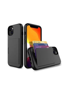 اشتري Credit Card Protective Wallets Cover iPhone 13 6.1 Black في الامارات