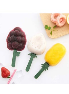 Buy Popsicle Molds Stackable, Fruit Silicone Set, 4 Pieces, BPA Free and FDA Approved in UAE