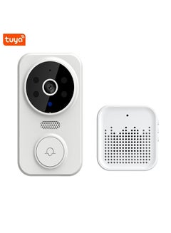 Buy Smart Video Doorbell Wireless HD Camera PIR Motion Detection IR Alarm Security Door Bell Wi-Fi Intercom for Home Apartment in Saudi Arabia