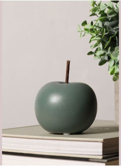 Buy Modern Apple Shaped Solid Minimalistic Ceramic Showpiece For Home Decor in Saudi Arabia