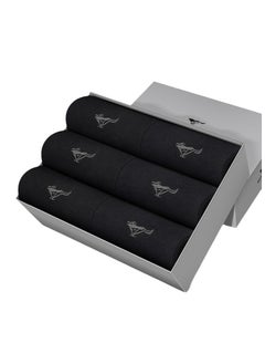 Buy 6 Pairs Of Boxed Men's Casual Breathable Business Style Mid Length Socks in UAE