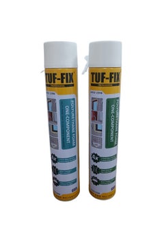 Buy 2 pack of Gaps & Cracks Fill Spray Foam Sealant Polyurethane Expanding Foam Insulation, 750ML , Tuf-Fix in Saudi Arabia