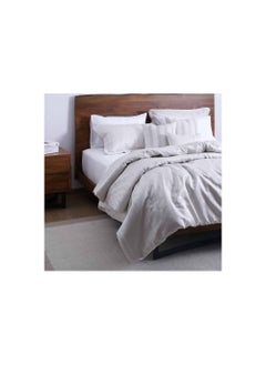 Buy Delphia 6-piece Jacquard Comforter Set 240x260cm-grey in UAE