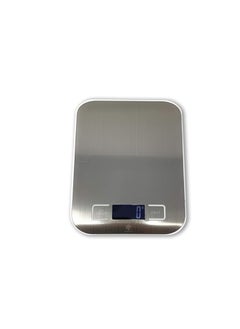 Buy High Precision Digital Electronic Kitchen Scale LCD Display Stainless Steel AA Batteries 5kg Silver in Egypt