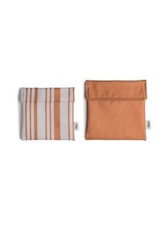 اشتري 2023 Reusable Sandwich Bag Set of 2 Caramel في الامارات