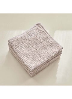 Buy Cloud Touch 6-Piece Zero Twist Cotton Face Towel Set 30x30 cm in UAE