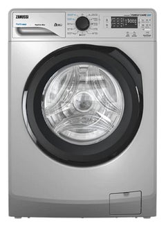 Buy Zanussi 8 kg washing machine, silver, black door, 1200 rpm - ZWF8240SB5 in Egypt