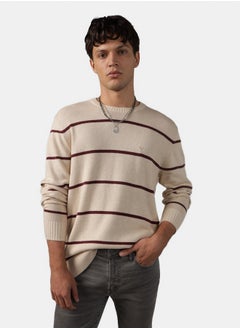 Buy AE Striped Crewneck Sweater in Egypt