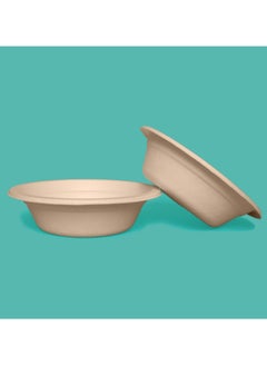 Buy Bagasse Bowl, 16 Oz Round, 10 Pc (Unbleached) in UAE