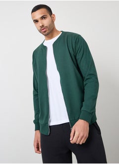 اشتري Zip Through Relaxed Fit Bomber Jacket في السعودية