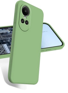 Buy (OPPO Reno 10 5G / OPPO Reno 10 Pro 5G Case,Soft Flexible Liquid Silicone Gel Rubber Bumper Cover,Full Body Shockproof Protective Phone Case (light green) in Egypt