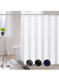 Buy Shower Curtain with Waterproof, Mildew-resistant, and Antimicrobial Properties, 180cm Wide, Washable, Quick-Drying in Saudi Arabia