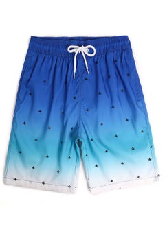 Buy Sports Loose Breathable Swimming Shorts  Blue in UAE