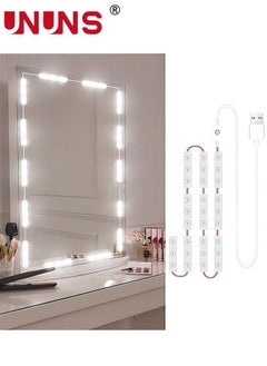 اشتري Led Vanity Lights Kit,1.5M Dimmable Touch Control Vanity Mirror Lights,Ultra Bright White LED For Makeup Vanity Table Bathroom Mirror,Mirror Not Included في الامارات