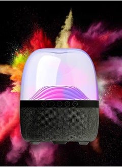 اشتري Bluetooth Speakers with LED, Night Lights Wireless Portable Speaker, 5-7Hour Playtime 360°Lightshow, Deep Bass, Built-in Mic, Support TF Card/AUX/Power Bank/FM Radio, Bedside Lamp في السعودية