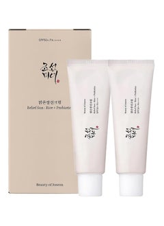 اشتري Beauty of Joseon Relief Sunscreen Cream: Rice Extract & Probiotics, 50ml (2 Pack) في السعودية