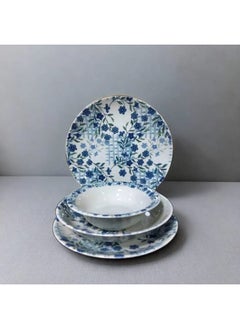 Buy Dinner Set 24 Pcs  Kutahya Porcelain Blue Flowers in Egypt