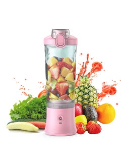 اشتري Portable Personal Blender for Shakes and Smoothies 600ml Fruit Juicer with 6 Blades 150W Power 2 Modes Built-in Battery Waterproof Fruit   Mixer for Home Office Travel Sports Camping في السعودية