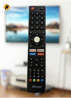 Buy Wansa Smart TV Remote Control Black in Saudi Arabia