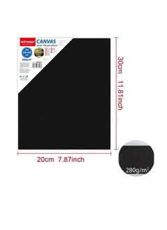 Buy Black Stretched Canvas 20X30CM  White Cotton Artist Canvas Boards for Painting Acrylic Pouring Oil Paint Dry & Wet Art Media in UAE