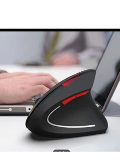 Buy Ergonomic Dual Mode Wireless Vertical Mouse Bluetooth 3.0 and 5.2 Compatibility, 2400DPI Precision, Designed for Laptop Users and Office Workers with Petite Hands in UAE