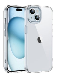 Buy iPhone 15 Case 6.1 Inch Anti Scratch Crystal Clear Soft TPU Precise Cutouts Slim Fit Protective Case Cover Easy to Install Compatible with Apple iPhone 15 in UAE