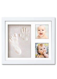 اشتري Baby Handprint and Footprint Kit - Baby Footprint Kit| Baby Hand and Footprint Kit, Newborn Keepsake Set, Baby Shower Gifts for New Parents, Baby Hand and Footprint Kit, Newborn Gifts (White) في السعودية