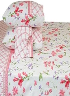 اشتري Family Bed 1018 Flat Bed sheet 100% Cotton 3 pieces size 120 x 200 cm في مصر