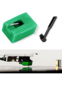 اشتري ATN95E Replacement Stylus for AT95E Cartridge, Diamond Record Player Needles Compatible with Audio-Technica AT-LP120-USB Turntables Record Player, Fit AT93, AT3400, AT3450 Cartridge Green في الامارات