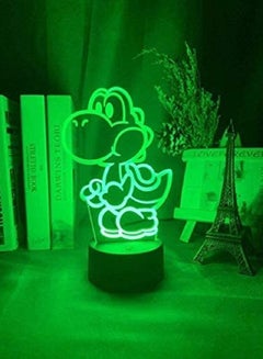 Buy 3D Illusion Lamp LED Multicolor Night Light Game Super Mario Yoshi Figure for Kid Room Decoration Cool Birthday Gift for Kids Children s Sleep Lamp in UAE