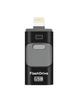 اشتري 128GB USB Flash Drive, Shock Proof Durable External USB Flash Drive, Safe And Stable USB Memory Stick, Convenient And Fast I-flash Drive for iphone, (128GB Black Color) في السعودية