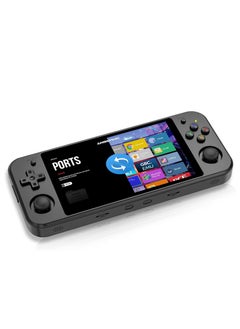 Buy RG552 Handheld Android/Linux Dual System Game Console, High-Speed EMMC 5.1, Built-in 6400 mAh Battery, 5.36-inch Touch Screen (16+64GB, 17000+ Games, Black) in Saudi Arabia