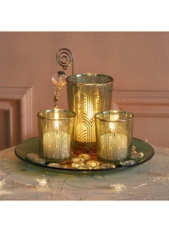 اشتري Dexi 5-Piece Glass Candle Holder Set 5.5 x 6.5 x 5.5 cm في السعودية