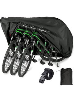 اشتري Bike Cover, Outdoor Waterproof Bicycle Motorcycle Covers, Oxford Fabric Rain Sun UV Dust Wind Proof, For Mountain Road Electric Bike Tricycle, Durable and Portable في السعودية