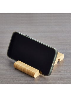 Buy Bamboo Mobile Holder 13x2x8 cm in UAE