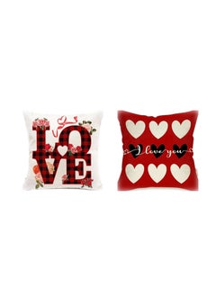 اشتري 45*45cm Decorative Soft Couple Newlywed Home Pillow Cover 2 Piece Set في الامارات