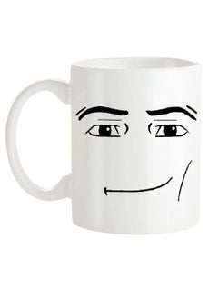 اشتري Saviola - Man Face Funny Design Mug, Birthday Mug, Novelty Coffee Mug, 11 Oz, White, 1 Piece (Pack of 1), Ceramic في السعودية