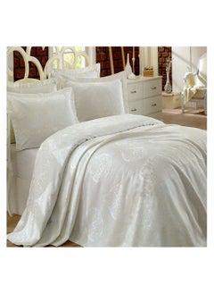 Buy quilt Set Jacquard 2 pieces size 180 x 240 cm model 404 from Family Bed in Egypt