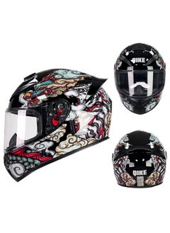 Buy Full Face Motorbike Helmet Motorcycle Adult Rider Biker Sports Crash Helmet in Saudi Arabia