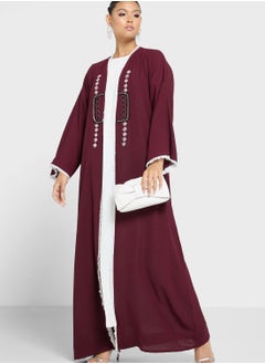 Buy Fringe Detail Abaya in UAE