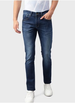 Buy Dark Wash Slim Fit Jeans in UAE