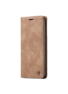 Buy CaseMe Samsung Galaxy A72Case Wallet, for Samsung Galaxy A72  Wallet Case Book Folding Flip Folio Case with Magnetic Kickstand Card Slots Protective Cover - Brown in Egypt