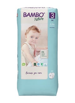 Buy Bambo Nature Eco Friendly Diaper Size 3, 4-8 Kg 52counts Tall Pack in UAE